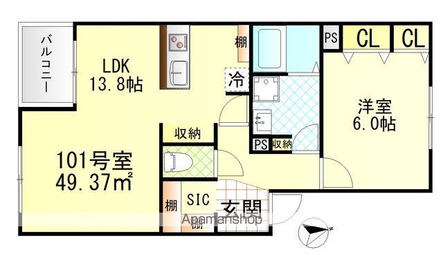 ヴィラージュ戸塚壱番館の間取り写真
