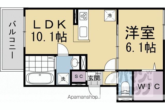 GRAMM西衣手町の間取り写真