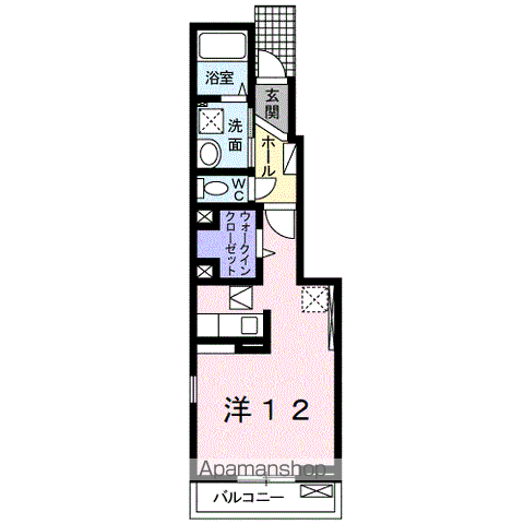 有田郡有田川町大字水尻のアパートの間取り