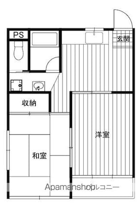 パークヒルズ美堀[2DK/37m2]の間取図