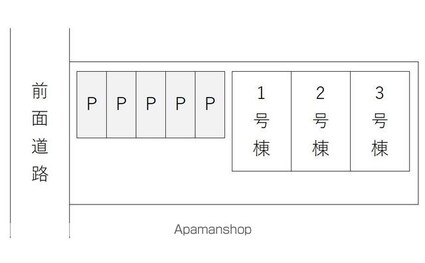 ハーモニーハイツ[2SLDK/57.83m2]の配置図