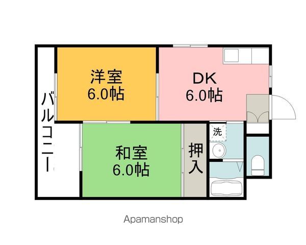 ベルメゾン田方の間取り写真