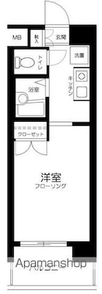 フェニックス大塚駅前[1K/20.44m2]の間取図