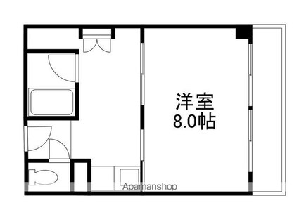 スマイルコート[1K/28m2]の間取図