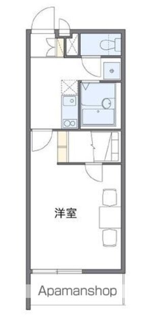 東京都練馬区谷原５丁目[1K/26.08m2]の間取図