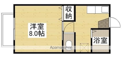 ＣＯＮＦＯＲＴ[1K/24.08m2]の間取図