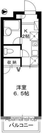 ＦＯＲＥＳ鷺宮[1K/21m2]の間取図