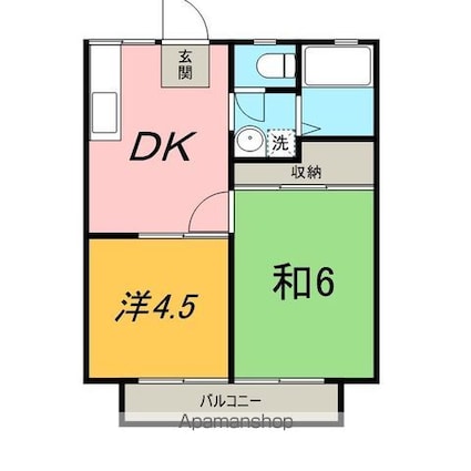 パナハイツ大谷Ｂ[2DK/35.91m2]の間取図