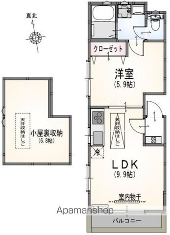 サンライズ百草園Ｅ棟の間取り