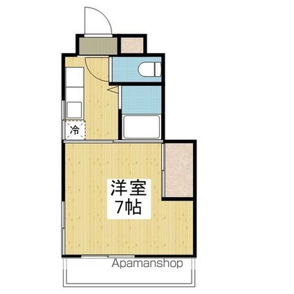 アメニティライフⅡ[1K/23m2]の間取図