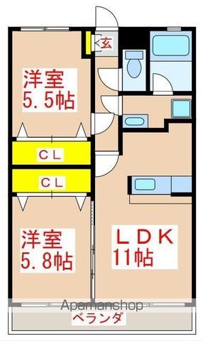 レジデンス田上の間取り写真