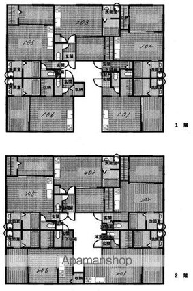 ランマンスクエア[1LDK/37.96m2]の配置図