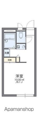 レオパレスサントメール[1K/20.28m2]の間取図