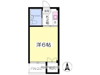 和幸ハイツ[1K/18.15m2]の間取図
