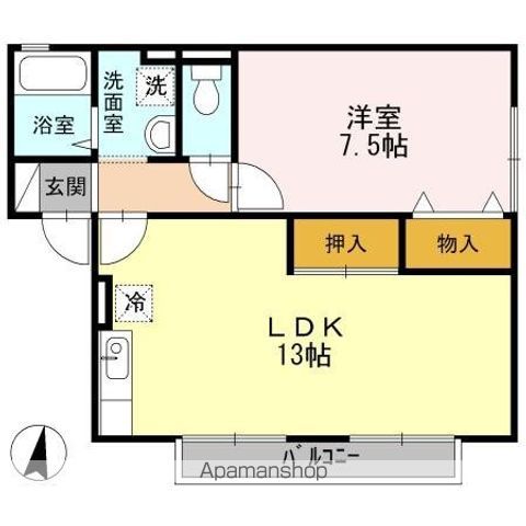 セジュール赤坂の間取り写真