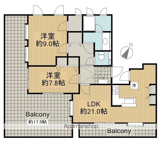 【オーヴェスト横浜の間取り】