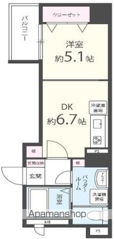 Ｃ．Ｐ．Ｂ．Ｓ 701 ｜ 福岡県福岡市中央区大手門２丁目3-38（賃貸マンション1DK・7階・34.87㎡） その28