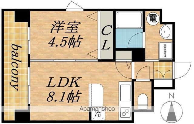 クレジデンス札幌・南4条の間取り写真