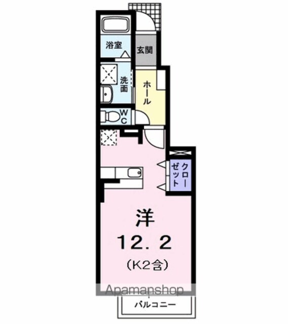 東京都立川市西砂町５丁目[1R/32.9m2]の間取図