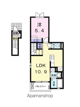 グランツ[1LDK/41.24m2]の間取図