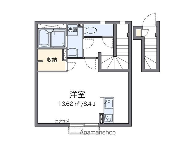 ヴィアロ大泉学園町レジデンス 204 ｜ 東京都練馬区大泉学園町５丁目30-16（賃貸アパート1R・2階・34.47㎡） その2