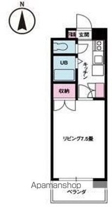 ジョイフル第１小坂[1K/24.3m2]の間取図