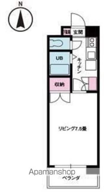 ジョイフル第１小坂[1K/24.3m2]の間取図
