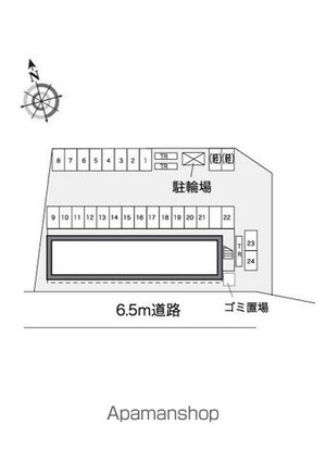 レオパレスＡ・Ｙ[1K/23.18m2]の配置図