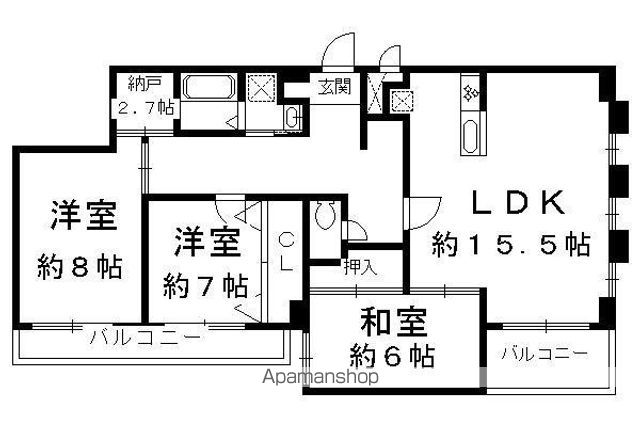 COTO GLANCE西賀茂の間取り写真