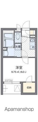 ミランダ北砂[1K/22.04m2]の間取図