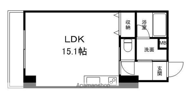 セリシア蟻ヶ崎[1R/35.77m2]の間取図