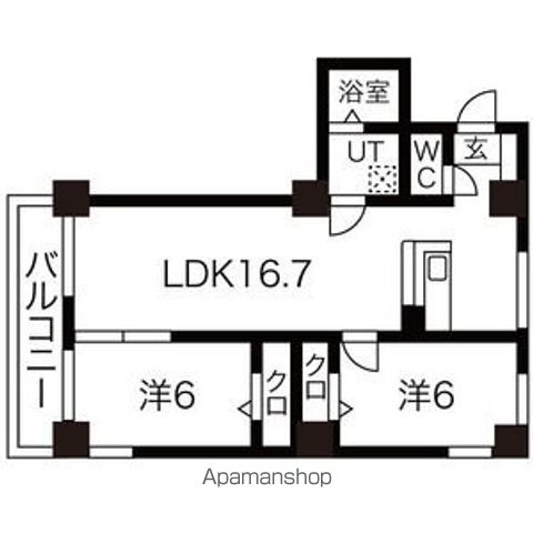 HILLTOP TOWERの間取り写真