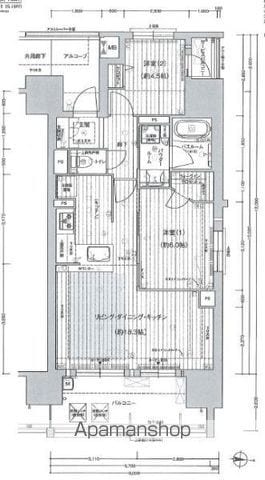 プレサンス グラン 栄 THE TOWERの間取り写真