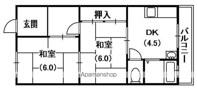 西本マンションの間取り写真