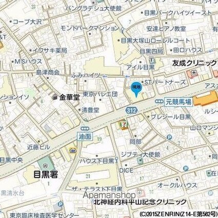 ＣＡＳＳＩＡ目黒[1R/28.73m2]の配置図