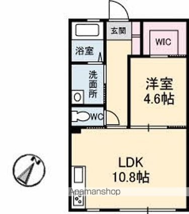 パル　メゾン　Ａ[1LDK/40.03m2]の間取図