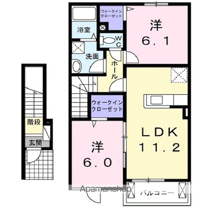 クールメゾン　広谷[2LDK/57.64m2]の間取図