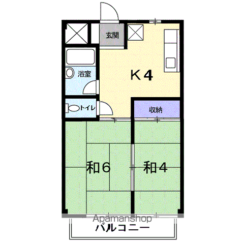 シティーハイツ中川 Aの間取り写真
