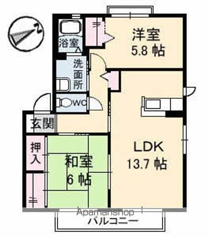 シャーメゾン近藤の間取り写真