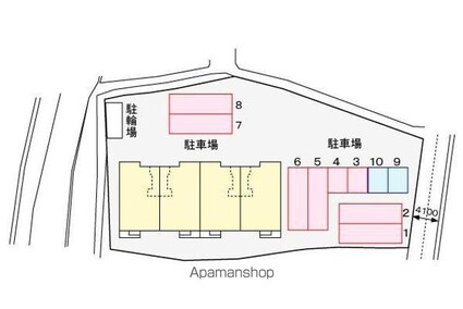 ファンエィム・ふじ[1LDK/43.86m2]の配置図