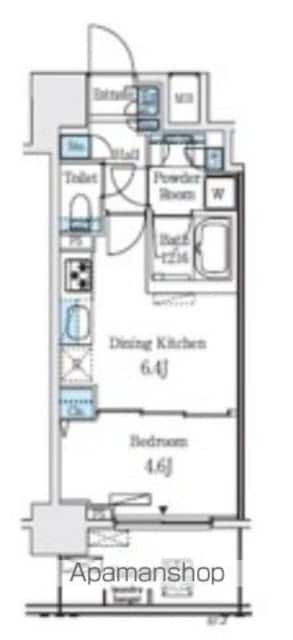 レジディア大手町北[1DK/29.42m2]の間取図