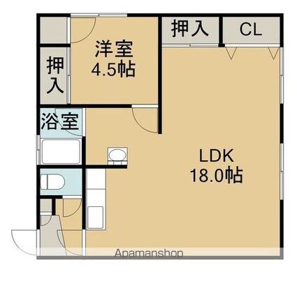 スターアパート（スターアパート）[1LDK/52.89m2]の間取図