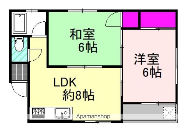 大原マンションの間取り写真