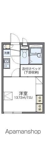 レオパレスカシオペアの間取り写真