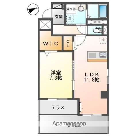 立川市砂川町のマンションの間取り