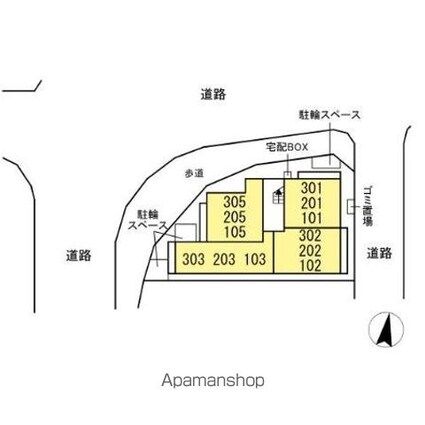 アメニティ　本千葉[1LDK/41.61m2]の配置図