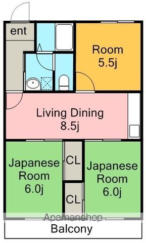 コーポやすり苑の間取り写真