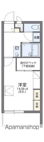 レオパレスルミナス　ウエストの間取り