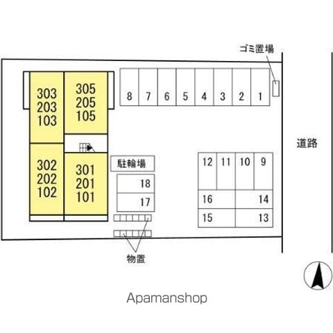 クレストＴＭ 305 ｜ 山梨県中巨摩郡昭和町飯喰字村西1553-9（賃貸アパート1LDK・3階・42.79㎡） その1