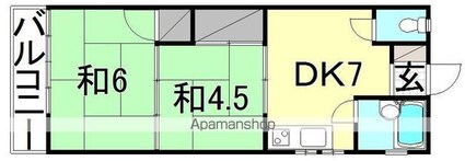 グレース道後今市[2DK/32m2]の間取図